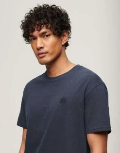 Superdry Cotton Vintage Texture T-shirt In Eclipse Navy For Men -Mens Out Fit Deals 208279629 1 eclipsenavy 1