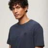 Superdry Cotton Vintage Texture T-shirt In Eclipse Navy For Men -Mens Out Fit Deals 208279629 1 eclipsenavy
