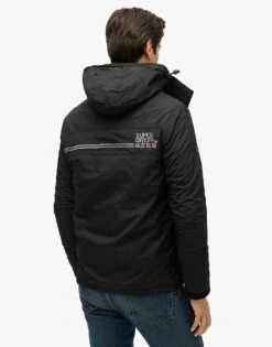 Superdry Pop Zip Hood Arctic Sd-windcheater Jacket In Black/rock For Men -Mens Out Fit Deals 208279637 4
