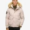 Superdry Hooded Everest Puffer Bomber Jacket In Chateau Gray For Men -Mens Out Fit Deals 208279652 1 chateaugray