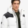 Superdry Hooded Box Quilt Puffer Jacket In Optic For Men -Mens Out Fit Deals 208279667 1 optic