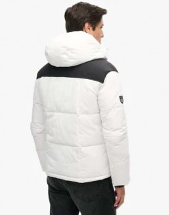Superdry Hooded Box Quilt Puffer Jacket In Optic For Men -Mens Out Fit Deals 208279667 3