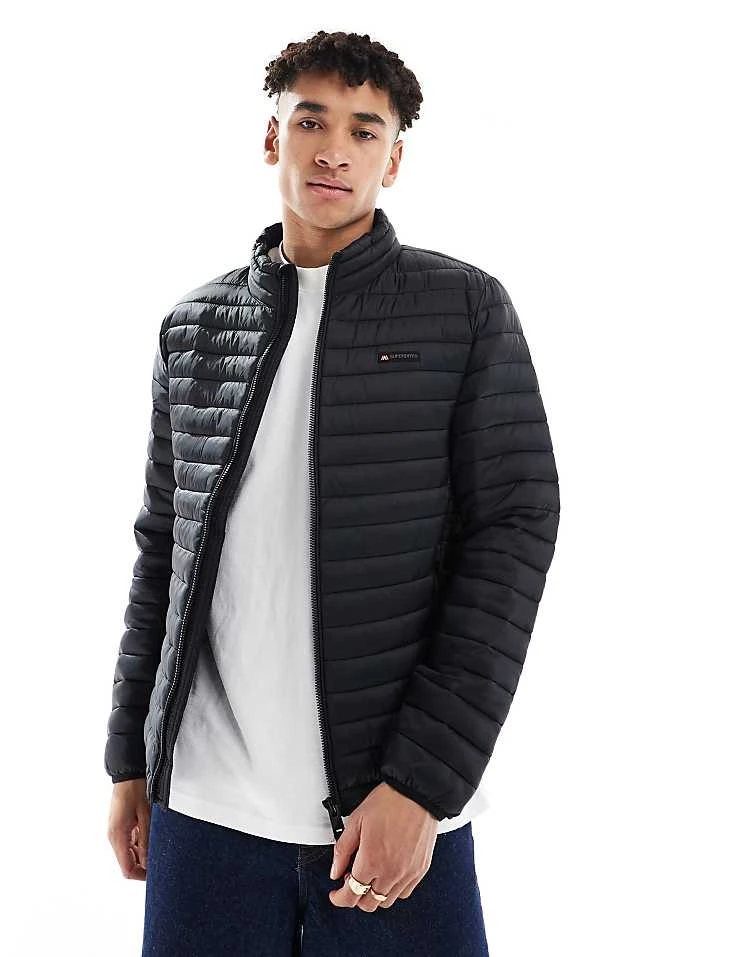 Superdry Non-hooded Fuji Lite Jacket In Jet Black For Men 3 Superdry Non-hooded Fuji Lite Jacket In Jet Black For Men