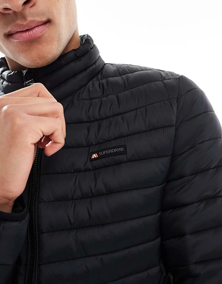Superdry Non-hooded Fuji Lite Jacket In Jet Black For Men 5 Superdry Non-hooded Fuji Lite Jacket In Jet Black For Men - Image 3