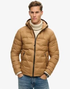 Superdry Short Quilted Puffer Jacket In Dark Tobacco Brown For Men -Mens Out Fit Deals 208279755 1 darktobaccobrown 1