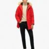 Superdry Everest Parka Coat In High Risk Red For Men -Mens Out Fit Deals 208279803 1 highriskred
