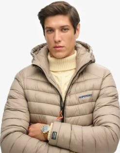 Superdry Hooded Fuji Padded Jacket In Deep Beige Slub For Men 8 Superdry Hooded Fuji Padded Jacket In Deep Beige Slub For Men -Mens Out Fit Deals 208279857 2