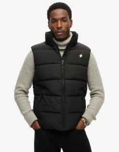 Superdry Sports Puffer Gilet In Black For Men -Mens Out Fit Deals 208279891 1 black 1