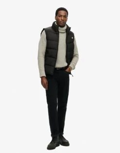 Superdry Sports Puffer Gilet In Black For Men -Mens Out Fit Deals 208279891 2