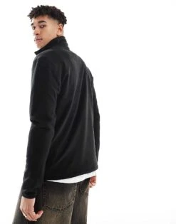 Superdry Polar Fleece Half Zip In Black For Men 10 Superdry Polar Fleece Half Zip In Black For Men -Mens Out Fit Deals 208280005 4