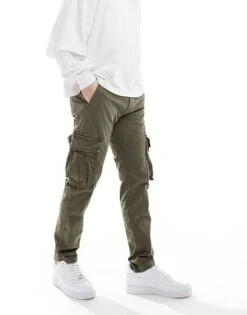 Superdry Core Cargo Pants In Chive Green For Men