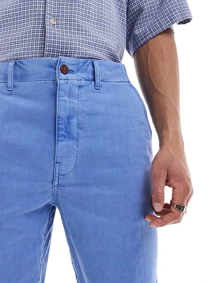 Superdry Vintage International Shorts In Azure Blue For Men 6 Superdry Vintage International Shorts In Azure Blue For Men - Image 4