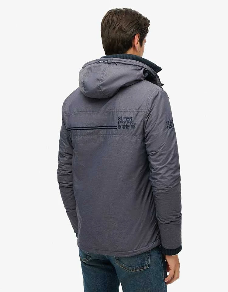 Superdry Pop Zip Hood Arctic Sd-windcheater Jacket In Navy Marl/navy For Men 5 Superdry Pop Zip Hood Arctic Sd-windcheater Jacket In Navy Marl/navy For Men - Image 3