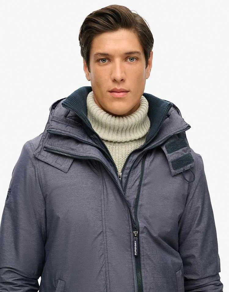 Superdry Pop Zip Hood Arctic Sd-windcheater Jacket In Navy Marl/navy For Men 6 Superdry Pop Zip Hood Arctic Sd-windcheater Jacket In Navy Marl/navy For Men - Image 4