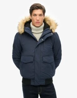 Superdry Everest Bomber Jacket In Nordic Chrome Navy For Men -Mens Out Fit Deals 208280744 1 nordicchromenavy 1