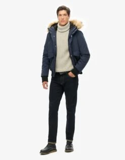 Superdry Everest Bomber Jacket In Nordic Chrome Navy For Men -Mens Out Fit Deals 208280744 2