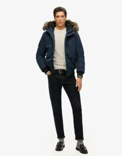 Superdry Everest Bomber Jacket In Nautical Navy For Men 8 Superdry Everest Bomber Jacket In Nautical Navy For Men -Mens Out Fit Deals 208281105 2