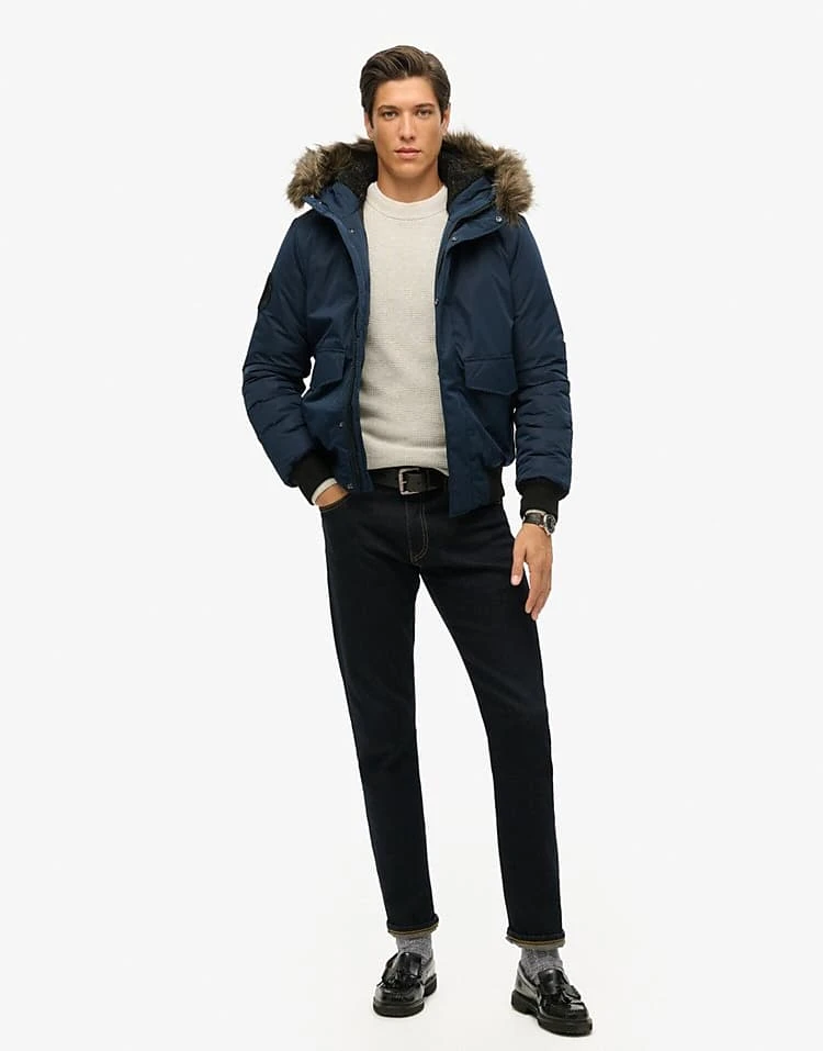 Superdry Everest Bomber Jacket In Nautical Navy For Men 4 Superdry Everest Bomber Jacket In Nautical Navy For Men - Image 2
