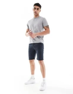Superdry International Shorts In Eclipse Navy For Men