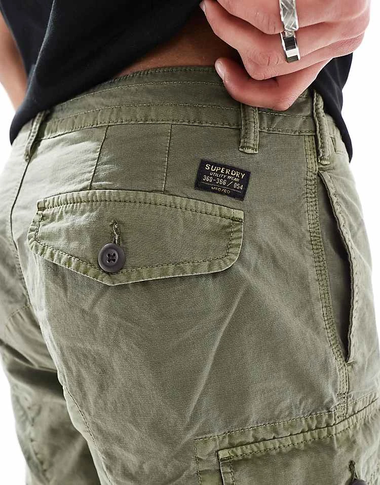 Superdry Parachute Light Shorts In Chive Green For Men 5 Superdry Parachute Light Shorts In Chive Green For Men - Image 3