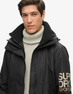 Superdry Hooded Yachter Sd Windbreaker Jacket In Black For Men -Mens Out Fit Deals 208286783 3