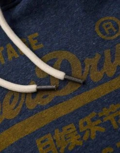 Superdry Classic Vintage Logo Graphic Hoodie In Vintage Navy Marl For Men 11 Superdry Classic Vintage Logo Graphic Hoodie In Vintage Navy Marl For Men -Mens Out Fit Deals 208286790 1 vintagenavymarl 1