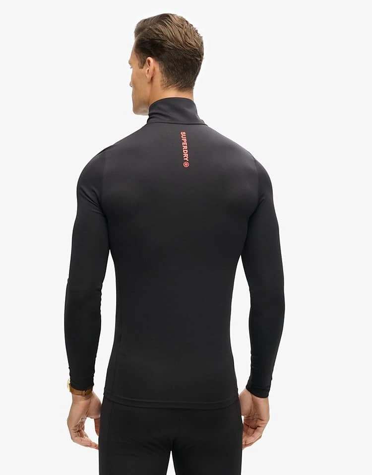Superdry Ski Base Layer Half Zip Top In Black For Men 5 Superdry Ski Base Layer Half Zip Top In Black For Men - Image 3
