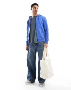 Superdry Essential Logo Zip Hoodie In Chambray Blue For Men 8 Superdry Essential Logo Zip Hoodie In Chambray Blue For Men -Mens Out Fit Deals 208331971 2