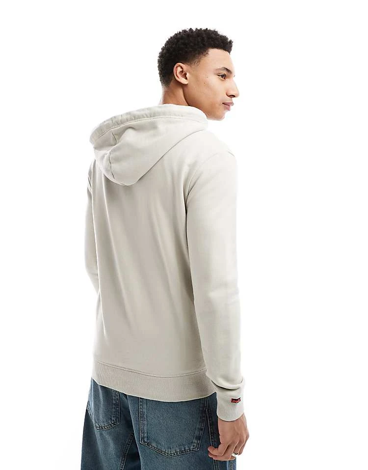 Superdry Essential Logo Zip Hoodie In Light Stone Beige For Men 6 Superdry Essential Logo Zip Hoodie In Light Stone Beige For Men - Image 4