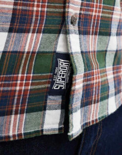Superdry Cotton Vintage Check Shirt In Upstate Check Green For Men -Mens Out Fit Deals 208348866 3