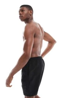 Superdry Premium Embroidered 17-inch Swim Shorts In Black For Men -Mens Out Fit Deals 208414505 4