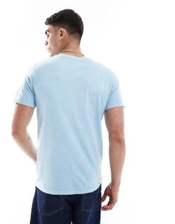 Superdry Classic Essential Pocket T-shirt In Washed Sunset Blue For Men 9 Superdry Classic Essential Pocket T-shirt In Washed Sunset Blue For Men -Mens Out Fit Deals 208414760 3