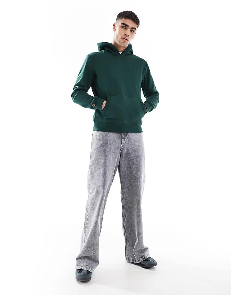 Superdry Essential Logo Hoodie In Enamel Green For Men 3 Superdry Essential Logo Hoodie In Enamel Green For Men - Image 2